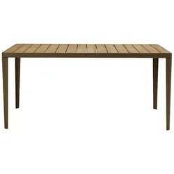 Tisch Laren Ethimo Gestell Metall kaffeebraun, Designer Ethimo Design Studio, 160x74.5x90 cm