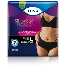 TENA Silhouette Plus BLACK L 10 St