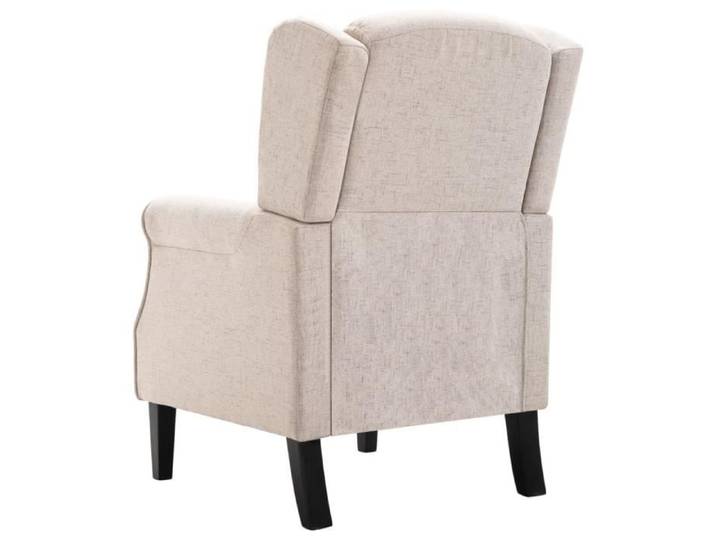 Fauteuil - VINGVO - Beige Tissu - Accoudoirs - Contemporain - Design