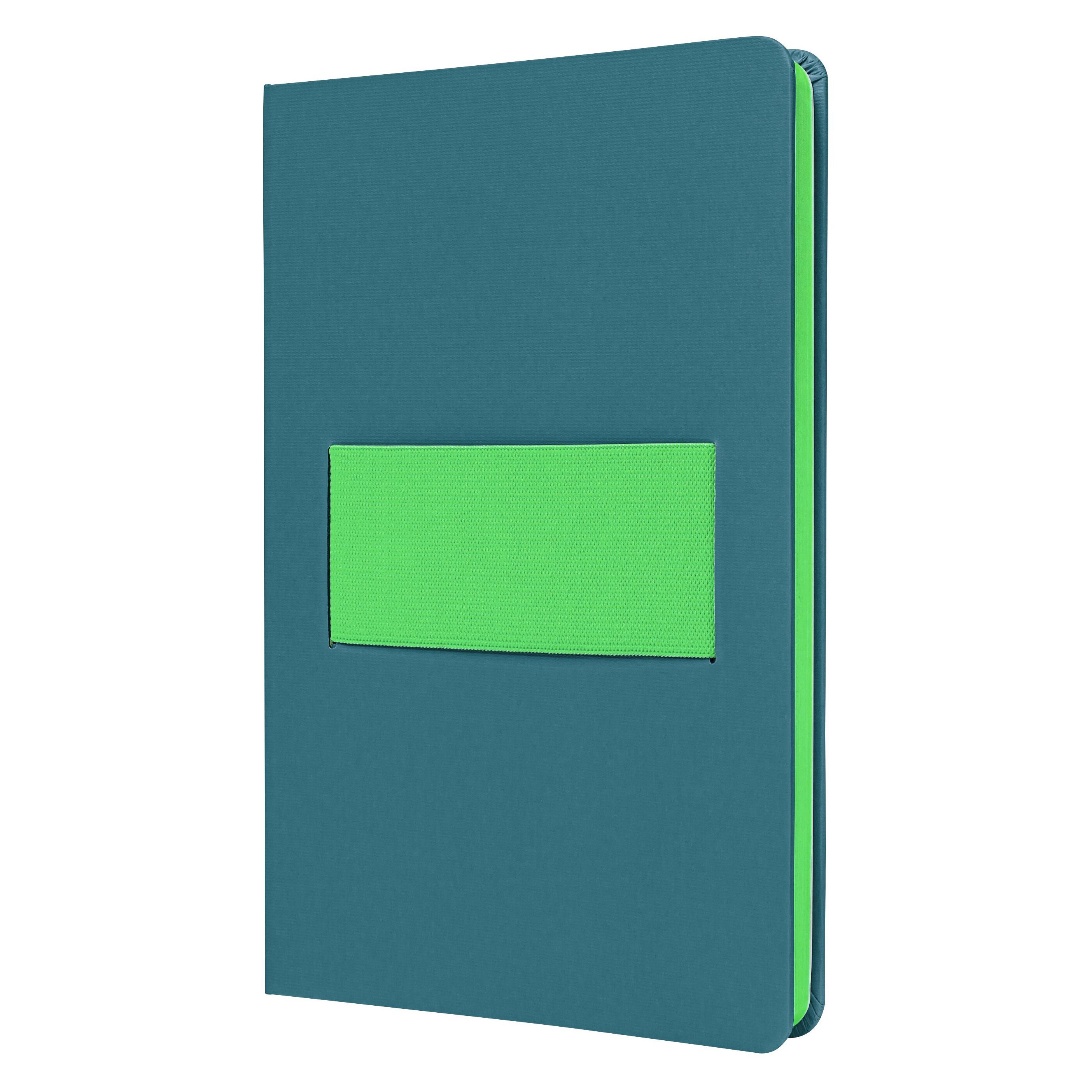 Sigel Notizbuch A5 Linescape blau/kiwi (A5, Kariert, Harter Einband) (LS204)