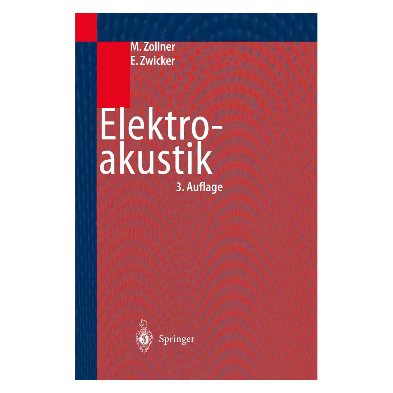 Springer Elektroakustik (Deutsch, Hardcover, Eberhard Zwicker, Manfred Zollner) (9783540646655)
