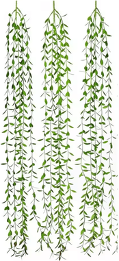 Inspire Curations Artificial Ivy Vine Lights Garland LED Hanging Greenery Decor For Home & Events 3pcs Vine