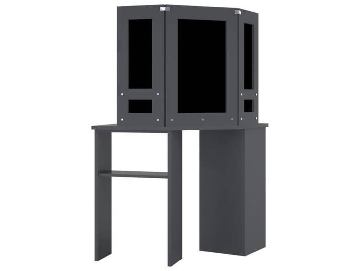 Coiffeuse d'angle - MOTHINESSTO - Modèle qq2092 - Gris - MDF et mélamine - LED inclus