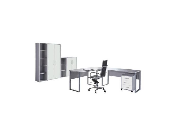 Büro Office Edition Grau/Weiß