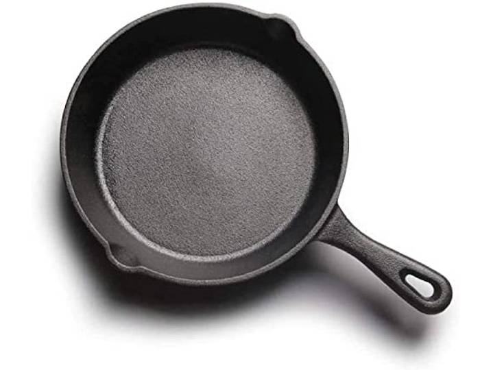 LXYDPZ Bratpfanne, antihaftbeschichtete Schmorpfanne aus Gusseisen, Mini-Pfanne aus Gusseisen, Töpfe und Pfannen, 14 cm (schwarz) (schwarz)