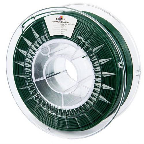 Spectrum Filaments 81656 Filament ESD PLA ESD-sicher, Highspeed Filament 1.75mm 1000g POWER TOOL DARK GREEN, Grün 1St.