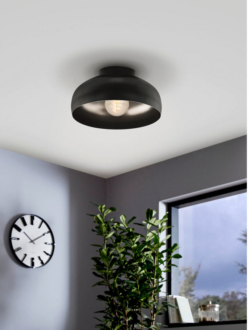 17 Stories Jesseka Flush Mount Black
