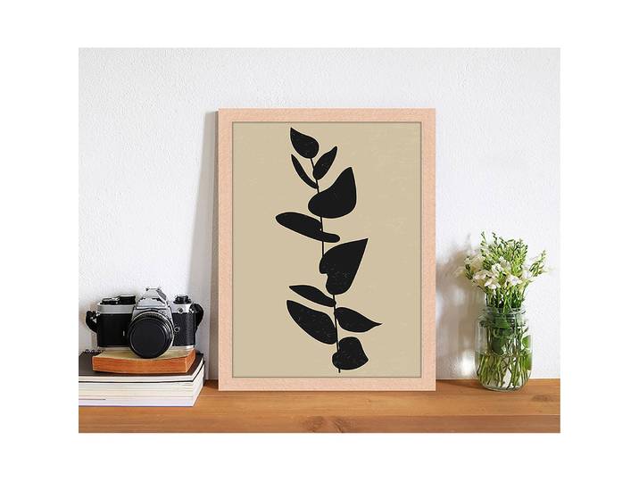 Bild Scandinavian Plant Rahmen: Massivholz Buche, lackiert Abdeckung: Plexiglas Beige 33 x 43cm