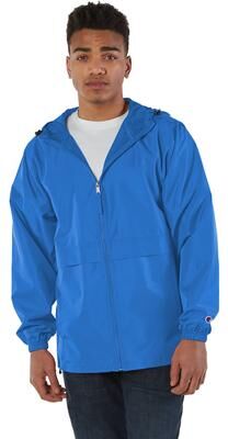 Champion CCO125 Adult Full-Zip Anorak Jacket in Royal Blue size XL   Polyester CO125