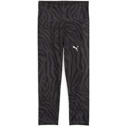 PUMA Kinder Caprihose TRAIN FAVORITE AOP High Wa, Größe 164 in Schwarz Schwarz
