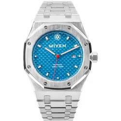MIYEN MUNICH - MONACO - Blue - mit Stahlarmband / 40 MM