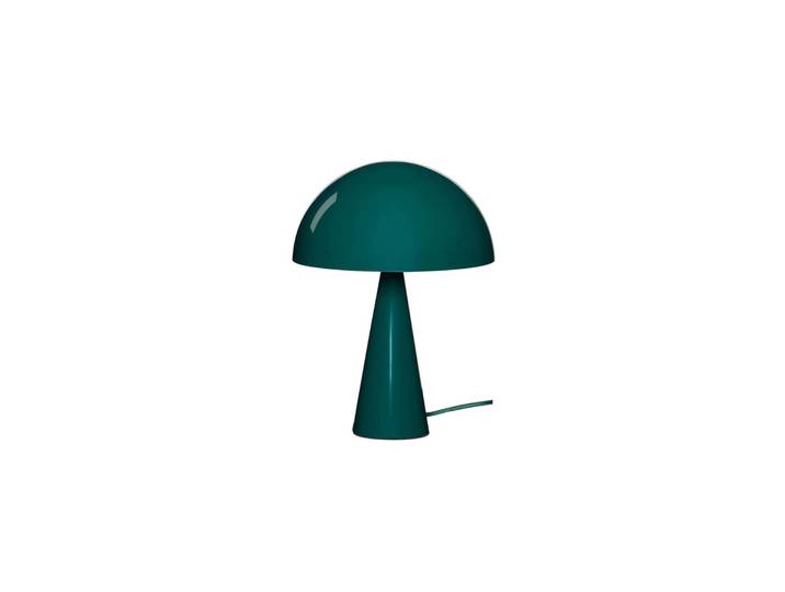 Mush Mini Tischleuchte, dunkelgrün, Höhe 34 cm - HÜBSCH - Wohnzimmer - Modern - Metall - Einflammig