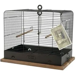 Zolux Retro Celestine Vogelkäfig dunkelbraun, Vogelkäfig + Voliere