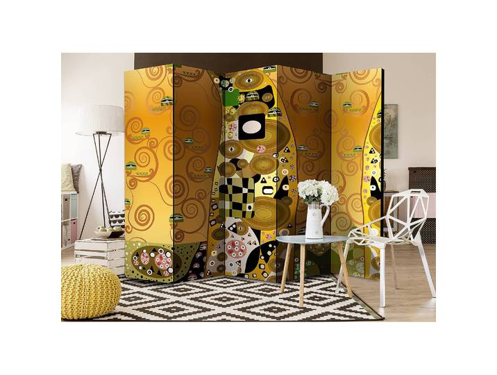 Paravent Artistic Geometry Vlies / Buche Multicolor 225 x 172cm