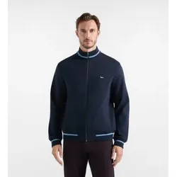 Harmont & Blaine für Herren. FRR180021955 Sweatshirt mit durchgehendem Reißverschluss aus 3D-Frottee in Marineblau (XXL), Lässig, Baumwolle,