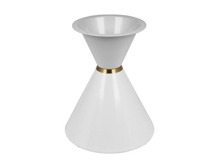 Prima-Online Tischbein Metall Tischgestell DIY Sanduhrform Tischbasis aus Stahl Ohne Platte