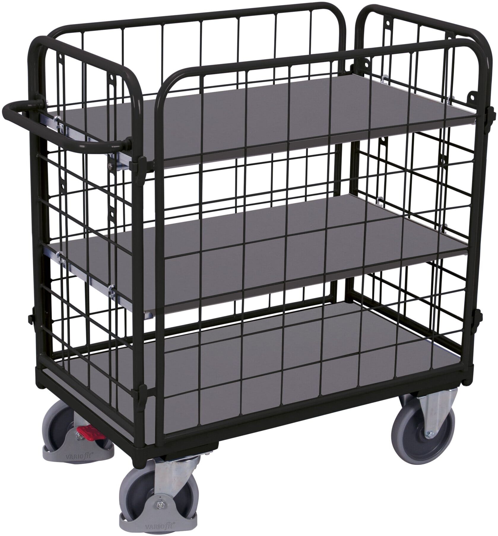 Variofit Etagenwagen niedrig RAL 7016 (sw-800.460/AG)