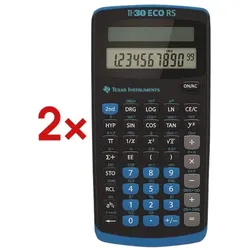 Texas Instruments 2x Schulrechner »TI-30 eco RS« schwarz, 7.6x15x2 cm