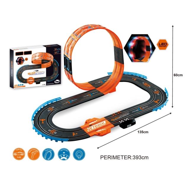 Jinjun Toys Factory JJ Slot LED Racerbane 393cm 1:43 (JJ.106-2)