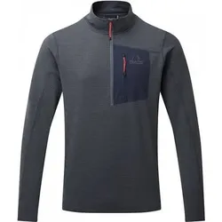 MOUNTAIN EQUIPMENT Mountain Equipment Herren T-Shirts/Tanks lg.Arm M LUMIKO ZIP-T, Größe S in Blau Blau