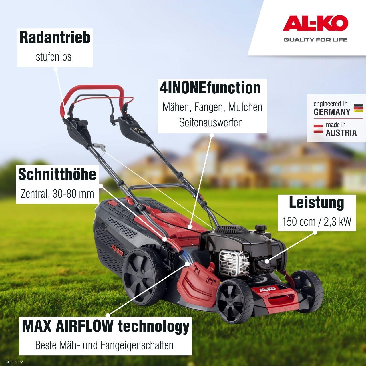 AL-KO Benzin-Rasenmäher Premium 524 VS-B