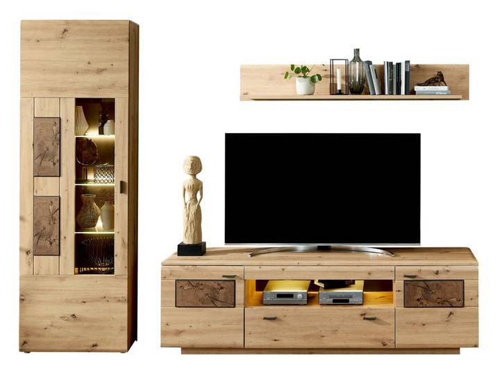 Livetastic Wandkombination MADERA II, Eiche Artisan, Holznachbildung
