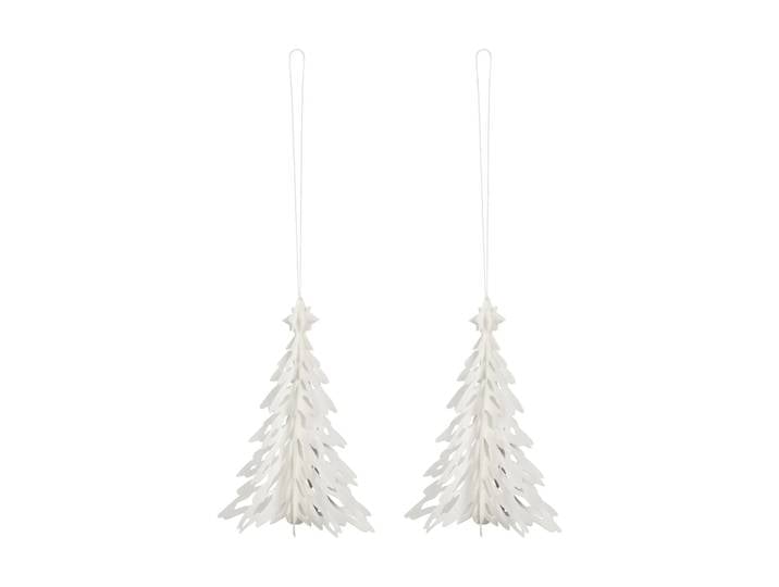 Cooee Design Suspension décorative Paper Pinetree lot de 2 Naturel