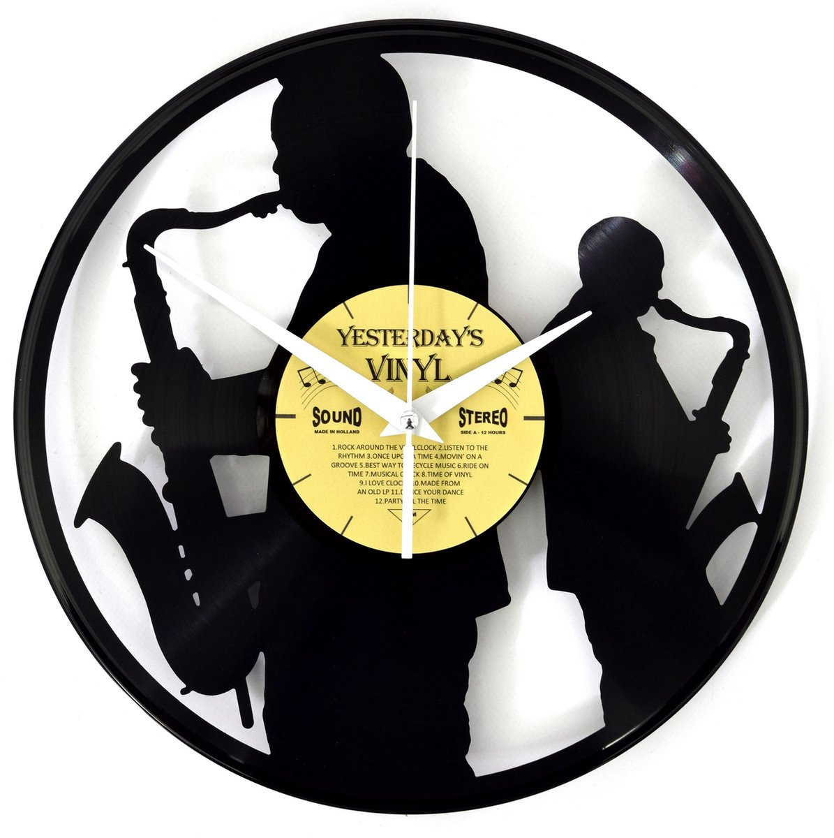 Yesterdays Vinyl Klok Saxofonisten - Diameter: 30 cm