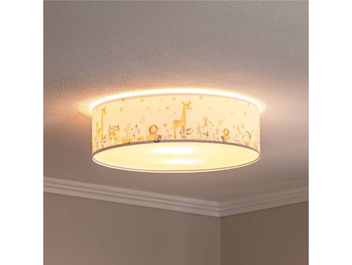 Deckenleuchte Max Maco Design, dimmbar, weiß / opal, für Kinderzimmer, Kunststoff