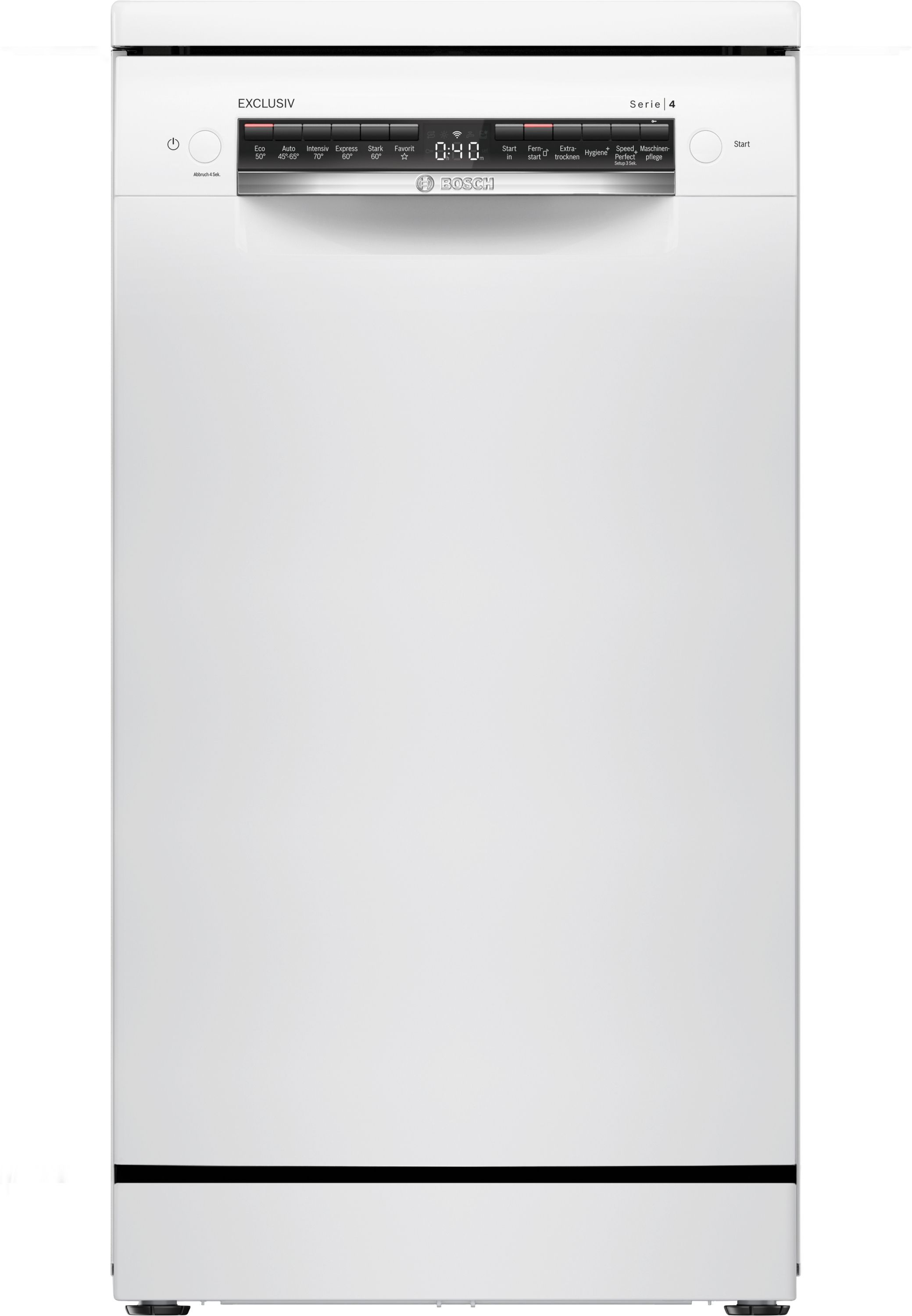 Bosch Serie 4 SPS4EMW02D 45 cm Geschirrspüler Freistehend Leise 10 Maßgedecke aquaStop Funktion