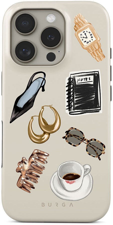 Burga iPhone 16 Pro Tough Fashion Cover - Boss Babe