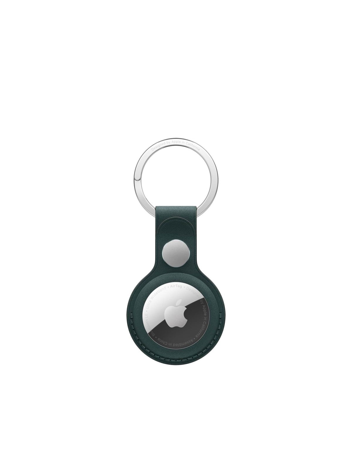 Apple AirTag FineWoven Key Ring - Dark Green