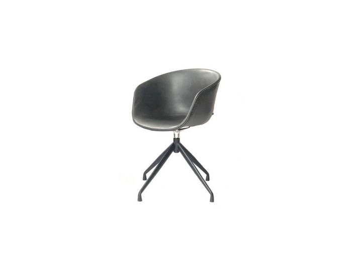 Kawola Stuhl Dani 4-Set Grau Kunstleder (4er-Set), Leder, 60x81x54 cm, Esszimmer, Stuhl