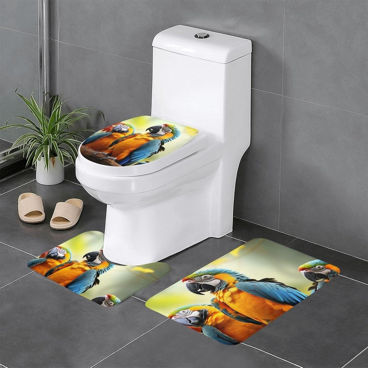 3-delige witte badmat set van zacht flanel voor jouw badkamerdecoratie