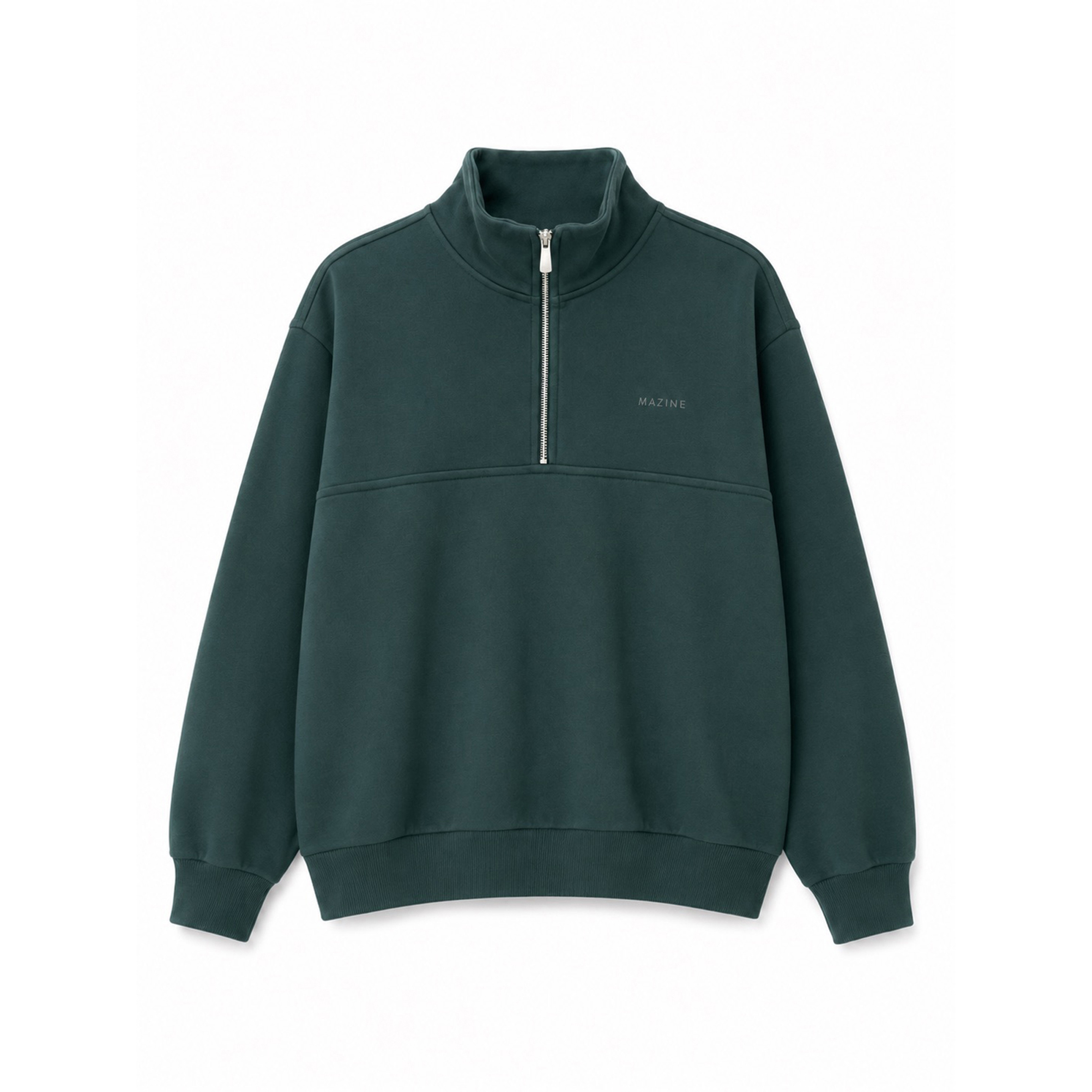 Mazine Sweat Troyer Herren Pullover gruen Größe M Lifestyle Hautfreundlich