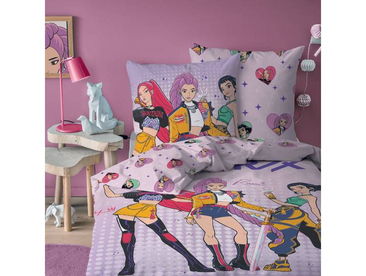 Parure de lit K-pop Demon Hunters Heart® coton - Blancheporte
