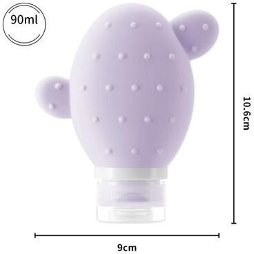 Inspired Finds Silicone Leakproof Travel Bottles For Shampoo Lotion And Body Wash purple