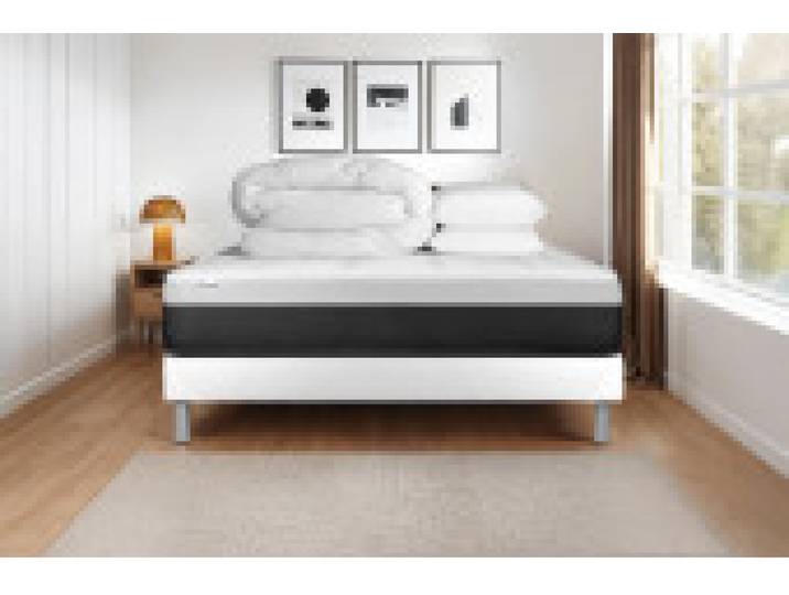 Pack Literie - Matelas et - Livré avec 1 Couette et 2 Oreillers