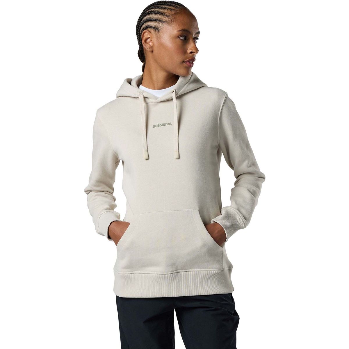 Rossignol W Rossi Hoodie silver cloud (A43) L RLPWS02 A4300L