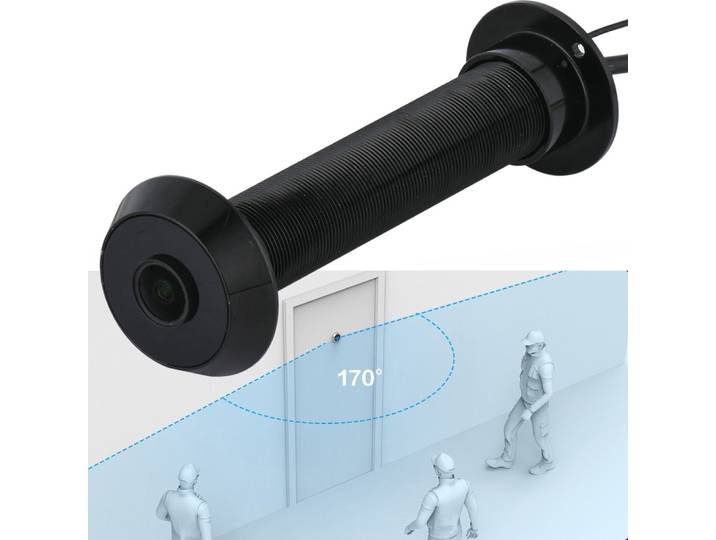 Caméra de porte Tuya avec détection de mouvement, judas vidéo, WiFi, mini visionneuse de porte, ONVIF RTSP, sécurité à domicile, 16mm