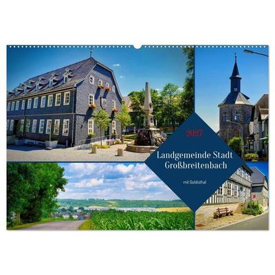Landgemeinde Stadt Großbreitenbach - mit Goldisthal (Wandkalender 2027 DIN A2 quer), CALVENDO Monatskalender