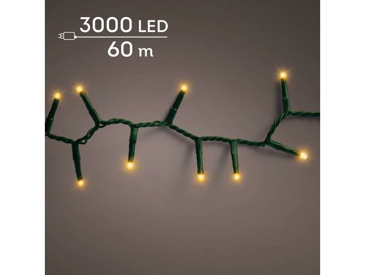 Basic kerstverlichting LED compact rice lights 3000 klassiek