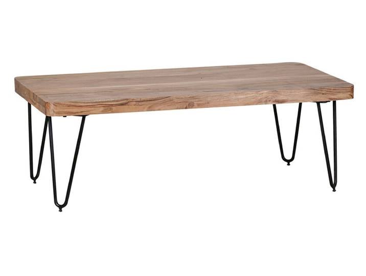 Couchtisch Pillis Massivholz akazie braun/schwarz