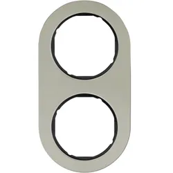 Hager Rahmen 2fach R.Classic E-Stahl schw