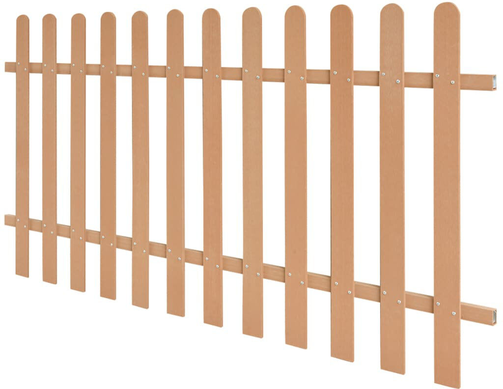 Dakota Fields Ayia 200 cm W Fence Panels Fencing Brown 100cm H x 200cm W