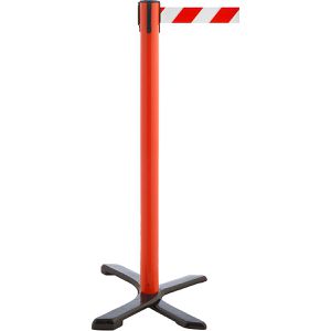RS-GUIDESYSTEMS Personenleitsystem GLA 10, rot, aus Kunststoff, Gurt: 4m in rot/weiß