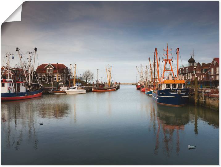 Poster ARTLAND Im Hafen der Stille... , blau (farbe bild(er): blau), B:60cm H:45cm, Bilder, Poster, ohne Rahmen