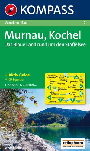 Murnau, Kochel, Staffelsee: Das Blaue Land am Staffelsee. Wandern / Rad. GPS-genau. 1:50.000 - Preis vom 13.10.2026 19:28:25 h