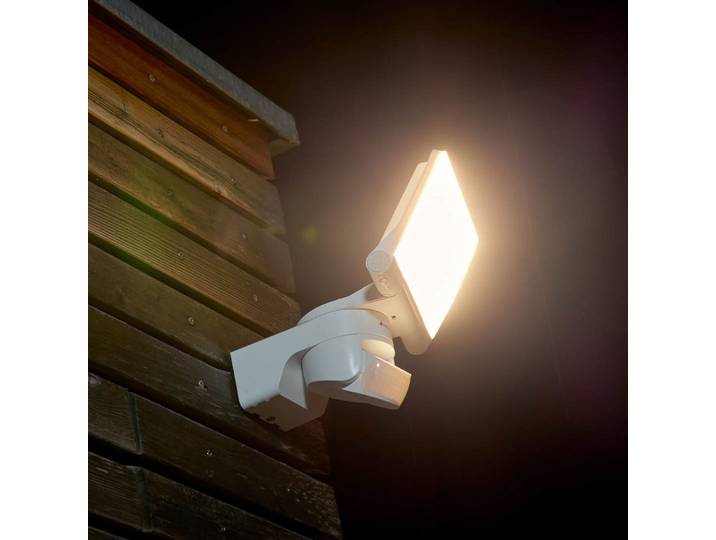 XLED Home 2 S Sensor-Außenstrahler, weiß, IP44 - STEINEL - Modern - Kunststoff - Eckig