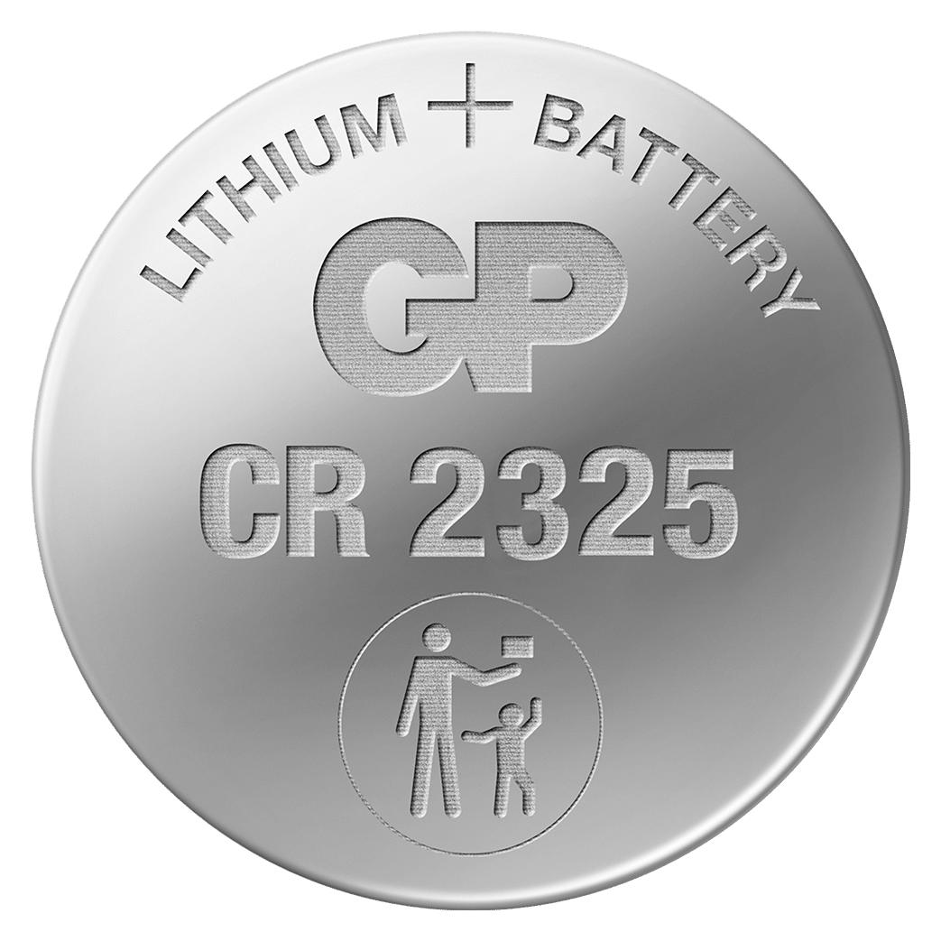 GP Batteries GP Lithium-Knopfzelle CR2325 (1 Stk., CR2325, 190 mAh) (0602325C1)